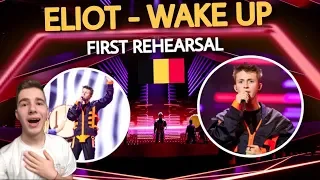 ELIOT - WAKE UP (first rehearsal) РЕАКЦИЯ Бельгия 🇧🇪 на Евровидении 2019