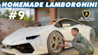 Full Restoration a very old abandoned car | Homemade Super car LAMBORGHINI from abandoned Car | #9