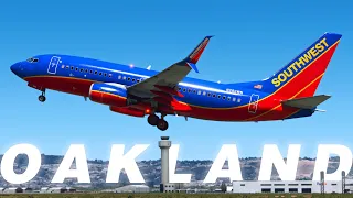 NEW OAKLAND Scenery - Microsoft Flight Simulator - PMDG 737 - Oakland to Burbank - 4K