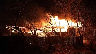 Scheunenbrand in Radeberg [22.12.2017]