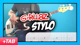 Gorillaz - Stylo | Bass Cover with Play Along Tabs