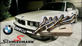 Равнодлинный выпускной коллектор Schmiedmann на  BMW E34 M50B25 VANOS, тюнинг выхлопной системы бмв