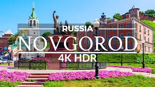 Novgorod, Russia 🇷🇺 - by drone in 4K HDR (60fps)