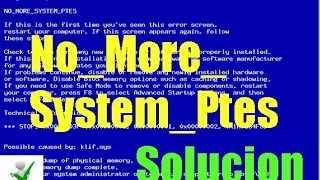 STOP 0x0000003F NO_MORE_SYSTEM_PTES Pantalla Azul - Solución I 2022