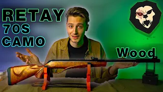 ОБЗОР Пневматическая винтовка Retay 70S Camo (Wood)