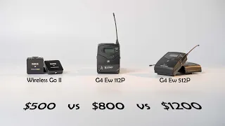 Rode Wireless Go II vs Sennheiser G4 112p & 512p (Real world audio samples) | Worth the price?