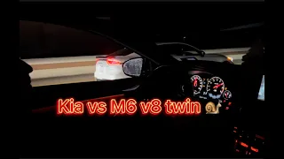 Kia Stinger V6 twin VS BMW M6 V8 Twin