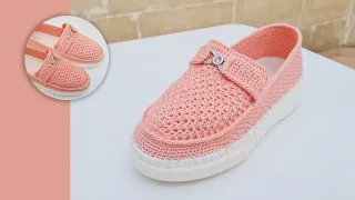 💥⚡МОКАСИНЫ ЖЕНСКИЕ АЛИСА💥💝 ВЯЖЕМ КРЮЧКОМ 🔥💥 CROCHET SHOES