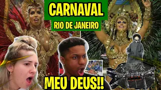 GRINGA REAGE E SE IMPRESSIONA “Rio Carnival 2019 - Floats & Dancers | The Samba Schools Parade” 🇧🇷