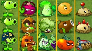 PvZ2 - 16 Plant Teams NOOB - PRO - HACKER x3 Plants Battlez - Which Plants Team Will Win ?