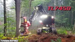 TimberPro TL745D cutting with the Monster Quadco 27sc!
