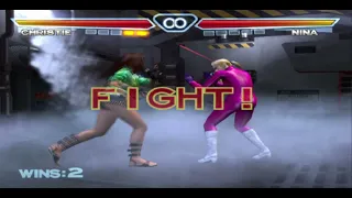 Tekken 4 Christie Humiliation On Nina Williams Pink outfit