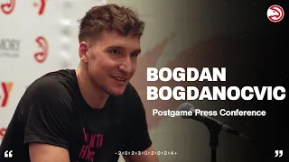 Hawks vs. Jazz Postgame Press Conference: Bogdan Bogdanovic