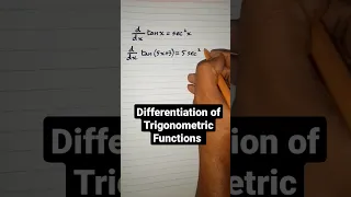 Differentiation Technique || Example 8 || Differentiation of Trigonometric Functions #shorts