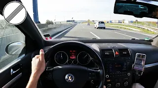 Volkswagen Golf R32 TOP SPEED DRIVE On Autobahn (No Limit)