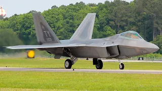 Sentry savannah 2022: F-22, F-35, F-117 and More Part 1 #militaryplanes #planespotting2022