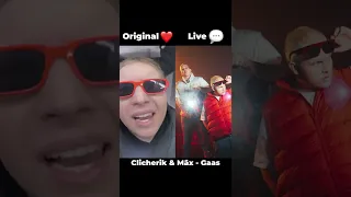 Original VS Live Clicherik & Mäx #Shorts