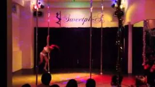 LISA Xmas party pole dance free style