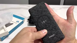 Unboxing Anker powercore III 10k power bank #wirelesscharger #bestpowerbank #fyp  #costcocanada