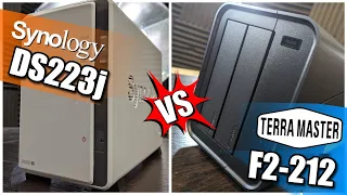 Synology DS223j vs Terramaster F2-212 NAS Comparison - Which Is Better Value?