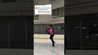 inside vs outside edges! #figureskating #iceskating #figureskater #iceskater #wintersports #skating