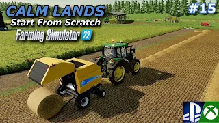 New Holland Baler - Sowing Contract - Calm Lands Start from Scratch - FS 22 Timelapse