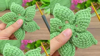 100 0' New Beauty. ... Let's Wach How to Make Tunusian Crochet Flowers For Beginners #Crochet