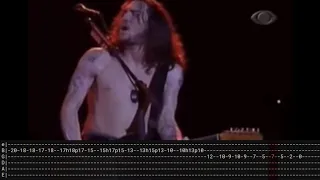 RHCP - Intro jam Scar Tissue, live Sao Paulo, Brazil 2002 - TABS