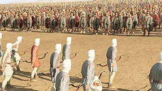 3,600 Persian Light Archers Vs 4,800 Illyrian Spearman | Total War Rome 2