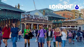 London Walk 🇬🇧 Trafalgar Square, Leicester Square to COVENT GARDEN | Central London Walking Tour HDR