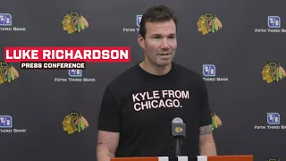 Head Coach Luke Richardson talks on Connor Bedard and new signings | Chicago Blackhawks