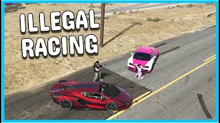 GTA 5 RP - ILLEGAL STREET RACING IN A STOLEN BUGATTI! |RedlineRP #40|