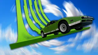 Halfpipe in the Sky Makes ME RAGE (BeamNG.drive)