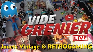 Vide Grenier Live Jeux Vidéo 🎮 Jeu électronique en boite et Jouets vintage #videgrenier #viral #toys