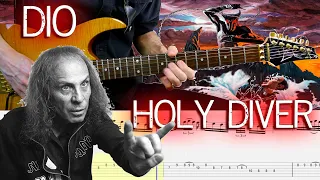 Dio - Holy diver (Guitar Lesson With TAB & Score)🎸
