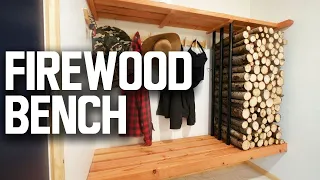 Amazing Mudroom Bench and Coat Rack - Modern Minimal DIY