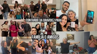 CONTANDO DA GRAVIDEZ PARA A FAMÍLIA E AMIGOS! ❤️#gravidez #diáriodegravidez