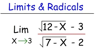 How To Evaluate Limits of Radical Functions | Calculus