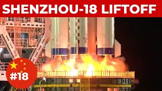 BIG BREAKING: Watch the stunning launch of Shenzhou-18 crew atop Long March-2F rocket to Tiangong