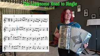 The Lonesome Road to Dingle Slide on Piano Accordion
