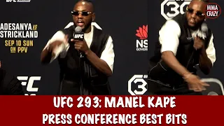 Best of Manel Kape UFC 293 Press Conference Highlights ‘Crowd chant "You are a w*nker"