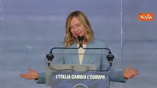 Giorgia Meloni annuncia la sua candidatura alle Europee - INTEGRALE PARTE 1