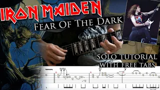 Iron Maiden - Fear Of The Dark Janick Gers's solo lesson (with tablatures and backing tracks)