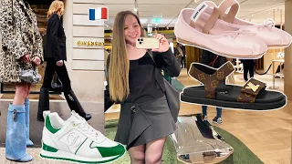 Luxury Shopping Vlog in Paris - Spring Summer Shoe Collection at Galeries Lafayette