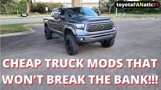 Cheap Truck Mods That Won't Break The Bank!!!