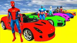 SPIDERMAN car racing stunt and SUPER CARS| PAUCI GAMING | NewRise Gaming| KS Gaming