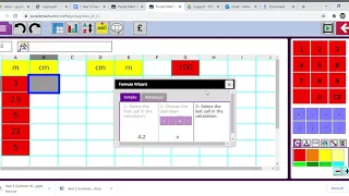 Using the Formula Wizard on Spreadsheets - Purple Mash - Computing