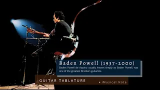 Guitar TAB - Baden Powell : Samba Triste | Tutorial Sheet Lesson #iMn