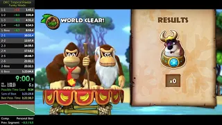 DKC:Tropical Freeze - Funky Mode Speedrun in 1:21:47 [former WR]