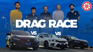 Battle of Hondas | Drag Race | Featuring @VideoWaliSarkar1 @RazaSamo | PakWheels